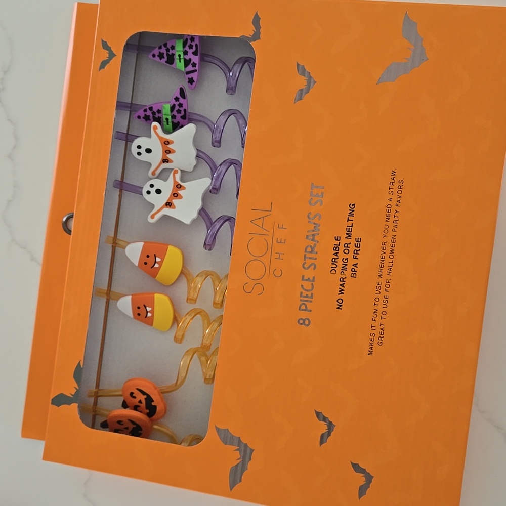 Halloween Straws 8 Pack New In Box